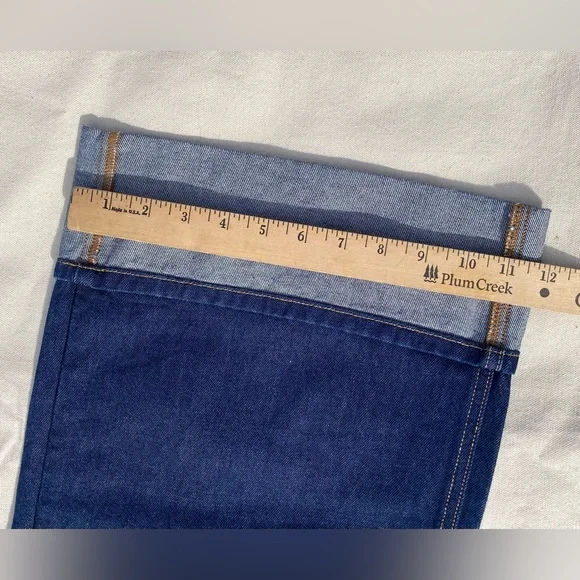 Veronica Beard Dark Blue Taylor Relaxed Fit Wide Leg Hi Rise Jeans EUC Casual - Picture 7 of 9